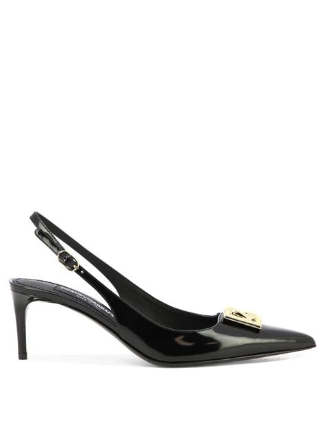 dolce gabbana slingbacks with cameo brooch|dolce gabbana slingback black.